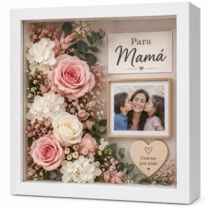 Personalized Floral Shadow Box