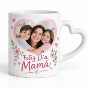 Personalized Heart-Handle Mug — 11 oz