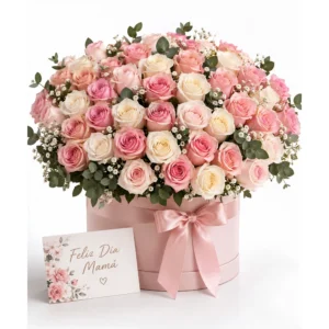 50-Rose Custom Box Bouquet