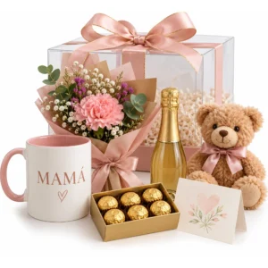 Mug, Champagne & Teddy Gift Box
