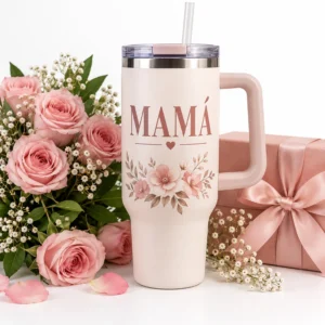 40 oz Tumbler & Rose Arrangement