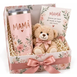 20 oz Tumbler & Teddy Gift Box