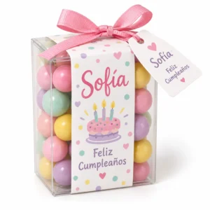 Bubble Gum Favor Box — Style 1