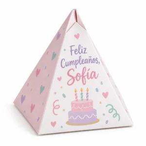 Custom Pyramid Favor Box